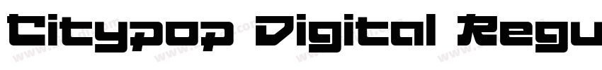 Citypop Digital Regu字体转换